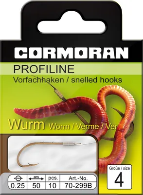 Obrázek produktu pro Cormoran Profiline červí háček vázaný velikost 4