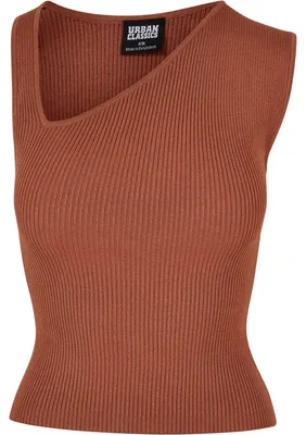 Productafbeelding van Urban Classics - Asymmetrisch top voor dames, model TN676 (XL), kleur terracotta