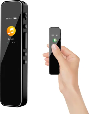 Obrázok produktu pre Digitálny diktafón Bisofice 64 GB, hlasom aktivovaný záznam zvuku, redukcia šumu s prehrávaním, hudobný prehrávač MP3, 280 hodín záznamu súborov, podpora zariadení, heslo pre prednášky, stretnutia, rozhovory v triede