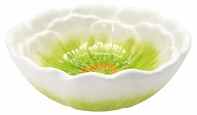 Produktbild von Grüner tiefer Teller „Capri“, 17,5 × 17,5 × 7 cm – 6er-Set