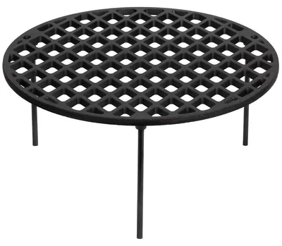 Obrázek produktu pro Grilovací rošt třínohý litina - Ø 45 cm - Černý - Na grilování a holandskou pánev