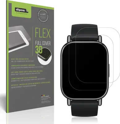 Produktbild von 2x Full Cover Schutzfolie matt für Xiaomi Redmi Watch 5 Active Panzerfolie Anti-Shock