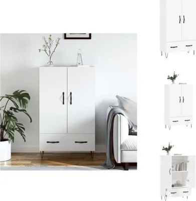 Immagine prodotto di vidaXL Credenza bianca 69,5x31x115 cm Materiale a base di legno - Credenze