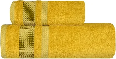 Zdjęcie produktu dla Ręcznik, puszysty ręcznik bawełniany Olimpia 70x140cm miodowy, żółty