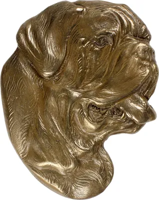 Produktbild von Art-Dog Wandrelief Bordeauxdogge – Bronzepulver-Harz-Guss