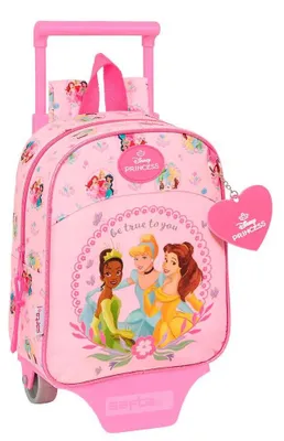 Produktbild von Safta Princesas Disney 6l 22x27x10 Cm Mini Rucksack Mit Rollen Rosa  Kinder Rosa One Size