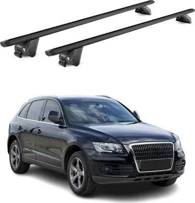 Produktbild von Dachträger Grundtäger für Audi Q5 Sportback 2008-2024 100kg Alu Schwarz 2x ABE