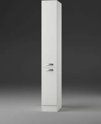 Produktbild von Küchen Hochschrank mit Apothekerauszug Lagos HFZ306-9 in weiß 30 cm breit