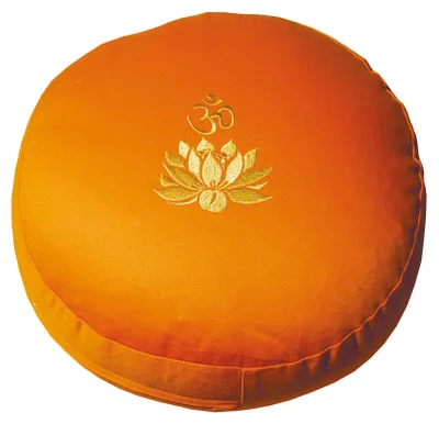Produktbild von Meditationskissen mit Inlet "Lotus Om" Baumwolle(80%), Polyester(20%) orange