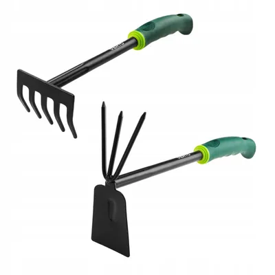 Produktbild von VERTO Gartengeräte-Set 2 TLG. | Kombihacke 34 cm + Handrechen 34 cm