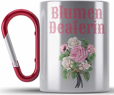 Produktbild von Trendation - Blumen Dealerin Floristin Floristik Geschenk Abschluss Ausbildung Blumen Verkäuferin Geschenkidee Lustig (Rot)