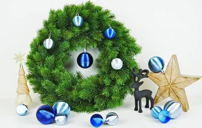 Produktbild von JACK by Inge 50x Kunststoff Kugeln Blau Christbaumkugeln inkl. Haken Ø 4 + 6 cm Kugel Box