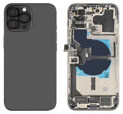 Produktbild von iPhone 14 Pro Max Gehäuse mit Backcover Schwarz