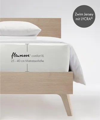 Zdjęcie produktu dla 1119 Prześcieradło Comfort XL z elastycznego dżerseju do ok. 40 cm wysokości materaca