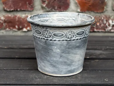 Produktbild von Zink Blumentopf Übertopf H13cm