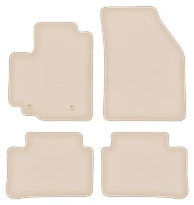 Productafbeelding van Velours automatten voor Opel Agila B 2008-2014 (hatchback) – 4-delig, beige, op maat – Wielganizator FORTUNA