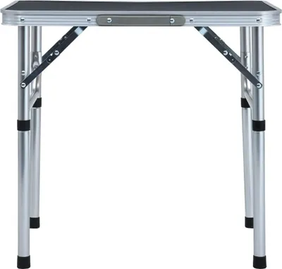 Obrázok produktu pre vidaXL Skladací kempingový stôl Grey Aluminium 60x45 cm