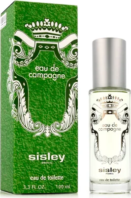 A product shot of a perfume bottle and its packaging.