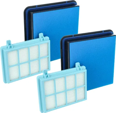 Produktbild von vhbw 2x HEPA-Filter, 2x Motorschutz-Filter, 2x Schaum-Filter kompatibel mit Philips Marathon Compact FC9332/07, FC9333/07, FC9331/07 Staubsauger