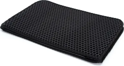 Obrázek produktu pro Podložka Pod Kočičí Toaletu Pro Kočky Protiskluzová 60 X 45 Cm Černá