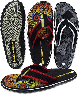 Produktbild von Original Damen SKULL RELIGION BEACH Zehentrenner KULT Schlappen Gr.36 Neu