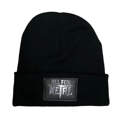Produktbild von ALL FOR METAL - Logo - Beanie schwarz