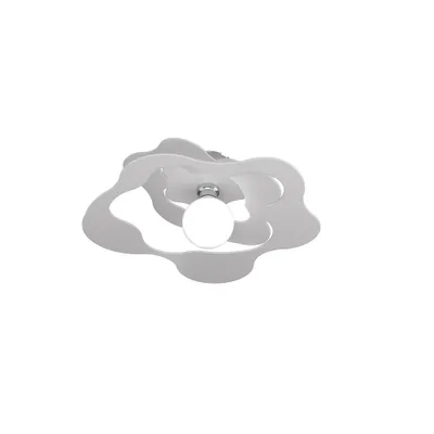 Immagine prodotto di Plafoniera Moderna Ripples Metallo Bianco 1 Luce E27 D.50Cm