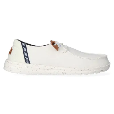 Produktbild von HEYDUDE Wendy Washed Canvas Dames Halbschuhe White Größe 40