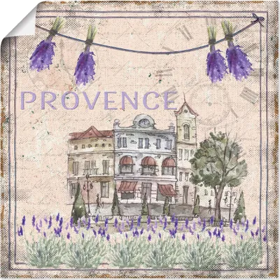 Produktbild von ARTland Poster Provence-meine Liebe Größe: 50x50 cm