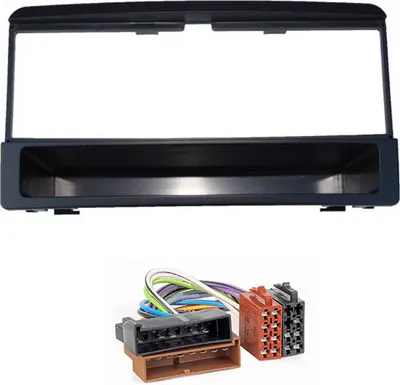 Produktbild von Audioproject A194 - Autoradio Radioblende SET kompatibel FORD Focus Mondeo Galaxy Fiesta Cougar - Ablagefach + Radioadapter schwarz