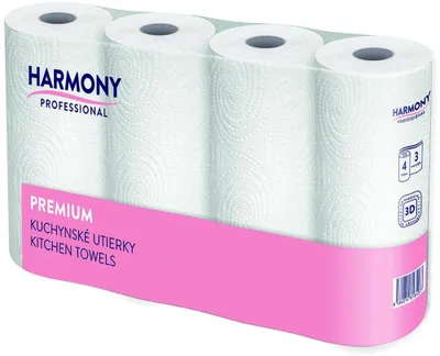 Obrázek produktu pro Harmony ručník v roli Professional 3-vrstvý, 4 x 10,5 m / 4 ks