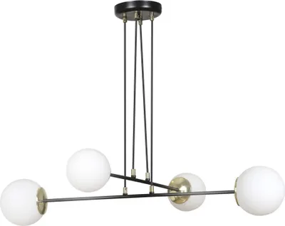 Obrázek produktu pro Lustr Emibig 4xE14 40W OGNIS 4 BLACK 966/4