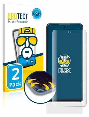 Product packaging for screen protectors, showing the packaging and a representation of the screen protector on a phone.