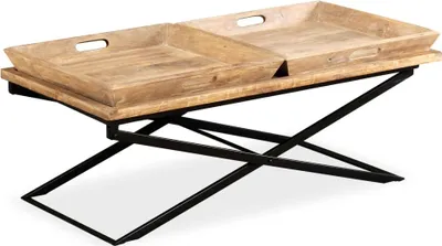 Obrázek produktu pro vidaXL Konferenční stolek Mango Wood Solid 110 x 55 x 42 cm