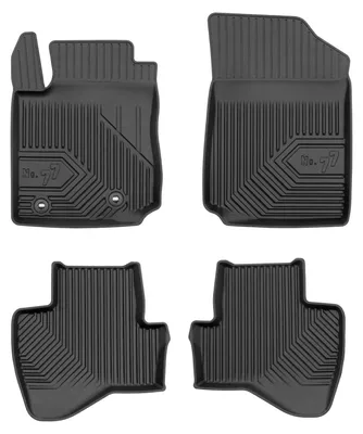Productafbeelding van Rubberen automatten voor Toyota Aygo II 2014-2022 (hatchback) – 3-delig, zwart, op maat