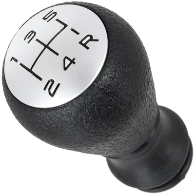 Image de Bouton de changement de vitesse Knauf, noir et argent, 5 vitesses, pour Peugeot 206, 207, 306, 307, 406, 407, 807