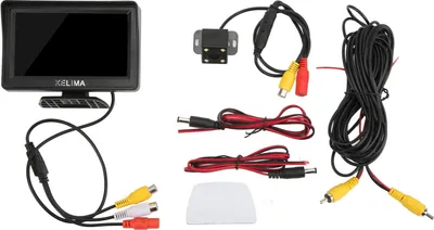 Obrázok produktu pre 4LED BACKUP kamera 4,3 palcový monitor zadného pohľadu 120° široký uhol IP68 vodotesné nočné videnie pre auto - nákladné auto - SUV