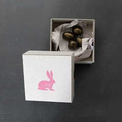 Produktbild von Frühlingsbotschaftsbox "Osterhase"