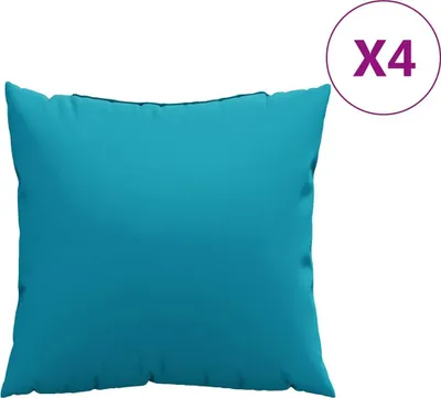 Produktbild von Sofakissen 4 Stk. Blau 60x60 cm Stoff
