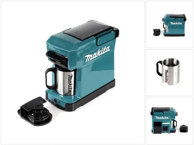 Immagine prodotto di Makita DCM 501 Z Macchina per caffè americano a batteria / portabile - senza accessori, senza batterie, senza caricabatterie
