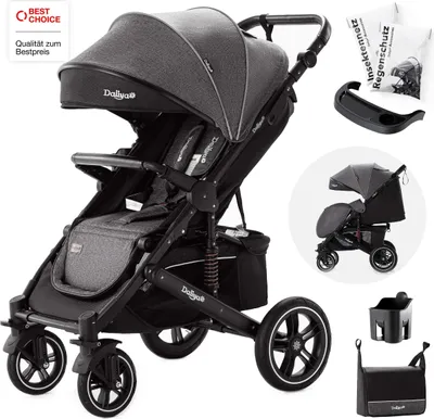 Image de Poussette Daliya® RAPIDY (gris foncé-noir)