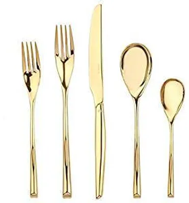 Immagine prodotto di Sambonet S0038 H-Art, servizio di posate da 36 pezzi, acciaio inossidabile/PVD oro
