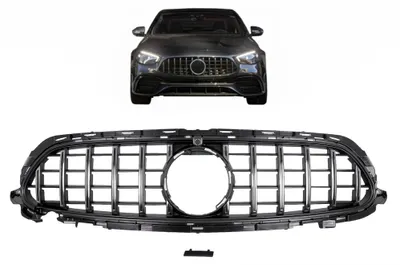 Immagine prodotto di Griglia del radiatore per Mercedes Classe E restyling W213 S213 C238 A238 Sport Line 2020+ GT-R Panamericana Design cromata.