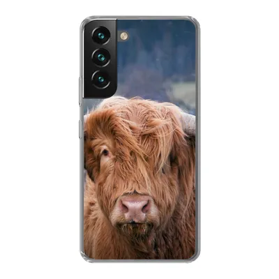 Produktbild von MuchoWow® Handyhülle Schutzhülle Hülle für Samsung Galaxy S22 Schottischer Highlander - Hörner - Berg Silikon Softcase Handy Hülle - Mobiltelefonhülle