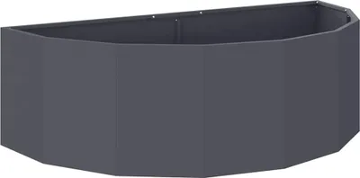 Zdjęcie produktu dla vidaXL Sadzarka stalowa antracyt 120 x 60 x 35 cm