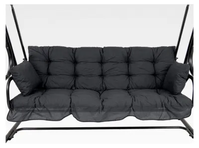 Produktbild von Auflage für Hollywoodschaukel 170x50 grau mit 2 Kissen