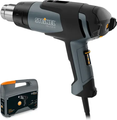 Produktbild von Heißluftpistole STEINEL® HG 2120 E im Koffer-Set | Profi-Pistolengebläse | Inkl. Reduzierdüse, Breitstrahldüse, Reflektordüse und Transportkoffer