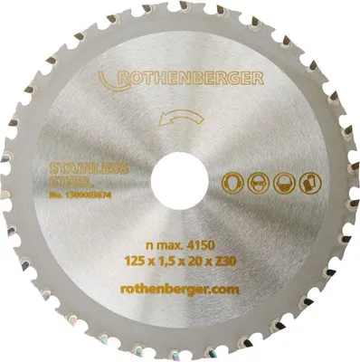 Produktbild von Rothenberger 1500003674 Sägeblatt 125mm 4004625535677