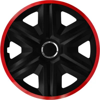Produktbild von NRM Radkappen FAST LUX, Rot 15" Zoll. (4 x Universal Radzierblenden/Radkappen)
