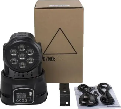 Produktbild von LED Wash Moving Head Beleuchtung, 7x18W RGBWA+UV, 7x12W RGBW, 7x18W RGBWAUV, EU -Stecker